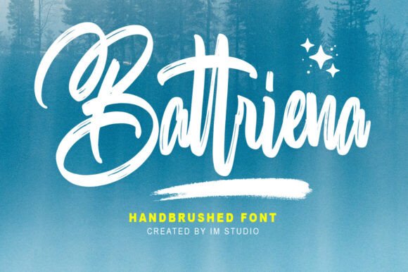 Battriena: The Bold Brush Font for Modern Brand Identity
