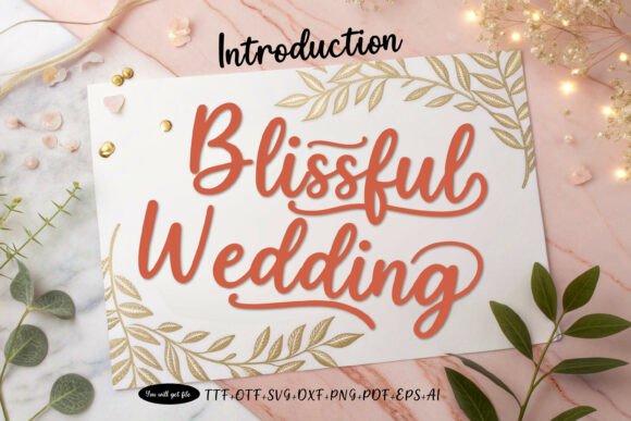 Blissful Wedding: The Perfect Typeface for Romantic Campaigns