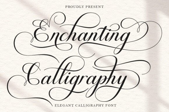 Enchanting Calligraphy: The Premium Typeface for Scroll-Stopping Visuals