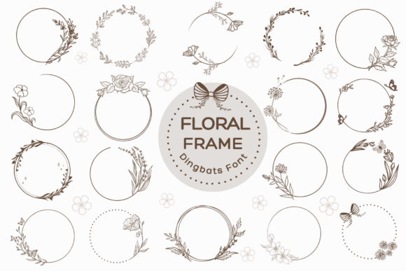 Floral Frame: A Premium Dingbat Font for Elegant Branding