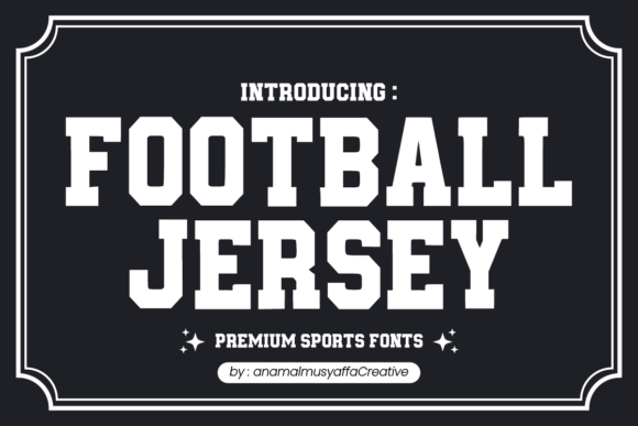 Football Jersey: A Bold Slab Serif Typeface for Sports Branding