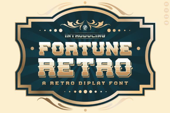 Fortune Retro: A Vintage Display Typeface for Editorial Design