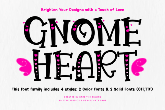 Gnome Heart: A Playful Typeface for Creative Branding