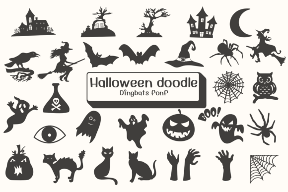 Halloween Doodle: A Spooky Typeface for Editorial Design