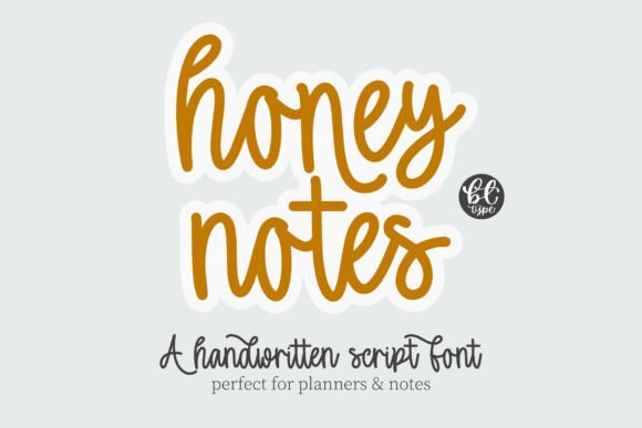 Honey Notes: The Sweetest Script Handwritten Font for Your Next Project
