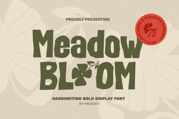 Meadow Bloom: The Perfect Hand-Drawn Display Font for Crafters