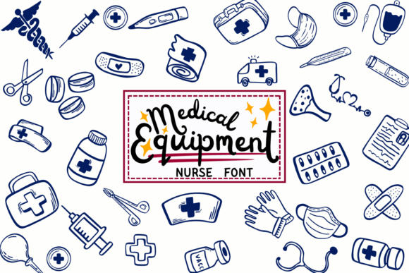 Medical Equipment Nurse: A Creative Typeface for Healthcare Branding
