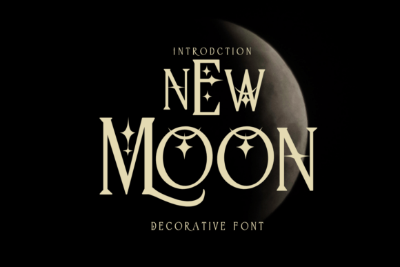 New Moon: A Versatile Decorative Typeface for Modern Branding