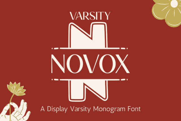 Novox Varsity Monogram: The Bold Typeface for Authentic Branding