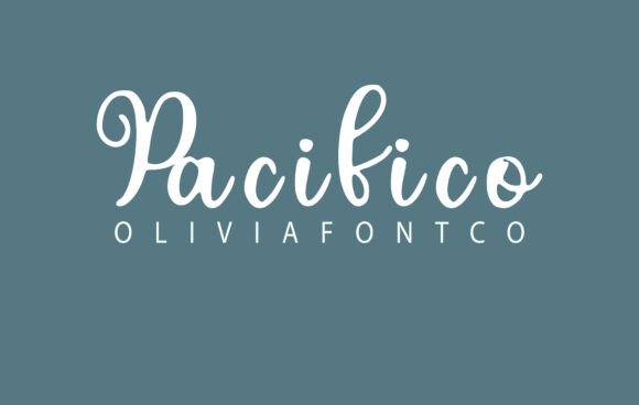 Pacifico Font for Romantic Handmade Crafts and Labels