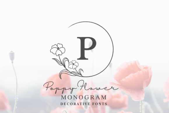 Poppy Flower Monogram: The Elegant Typeface for High-Impact Campaigns