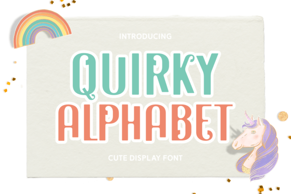 Quirky Alphabet: A Display Typeface for Whimsical Campaigns