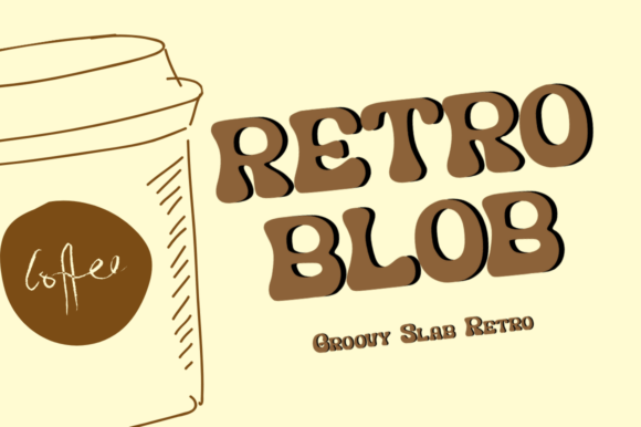 Retroblob: The Bold Display Font for Vintage Branding