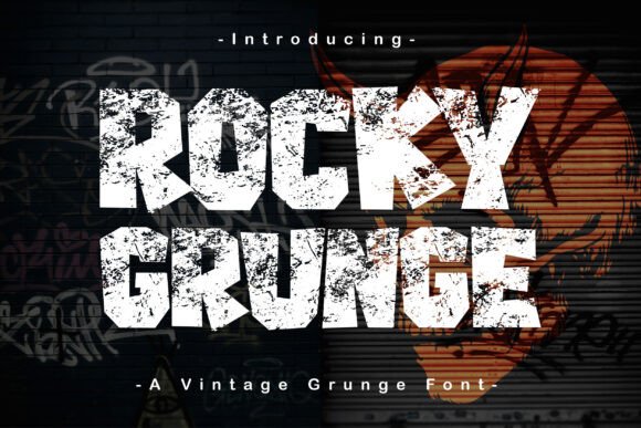 Rocky Grunge: A Bold Display Typeface for Retro Campaigns
