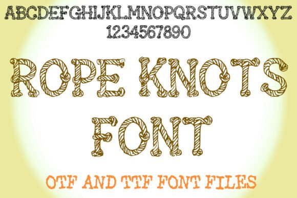 Rope Knots: The Nautical Typeface for Handmade Creators