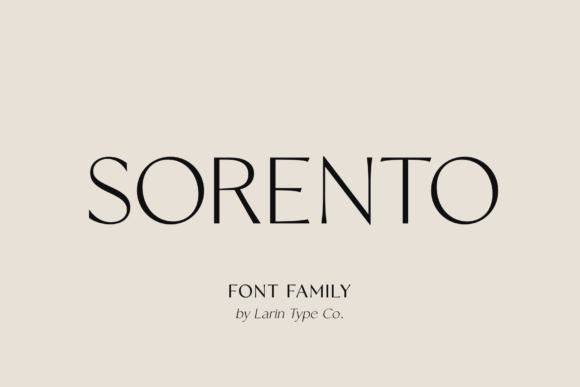 Sorento Regular: The Elegant Serif Typeface for Makers