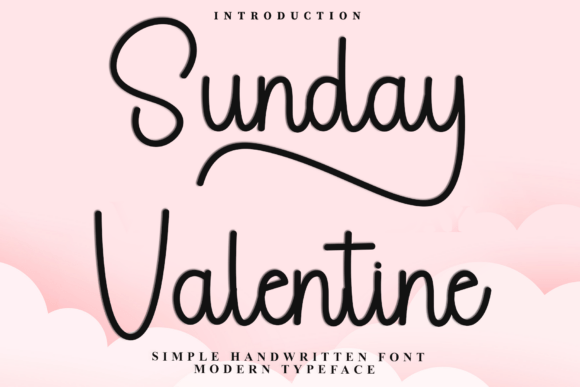 Sunday Valentine: A Soft Script Handwritten Font for Makers