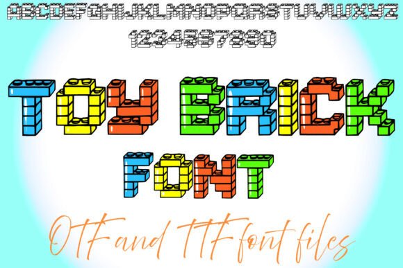 Toy Brick Font Brings Playful 3D Charm to Maker Projects