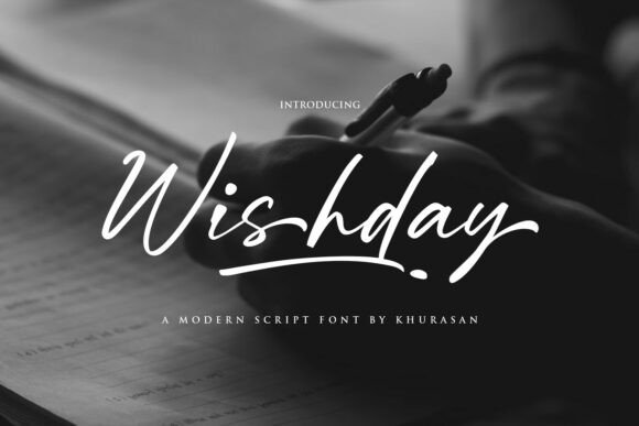 Wishday: The Modern Handwritten Script Font for Crafters