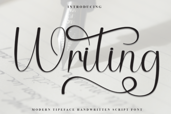 Writing: The Warm Font for Handmade Brands and Printables